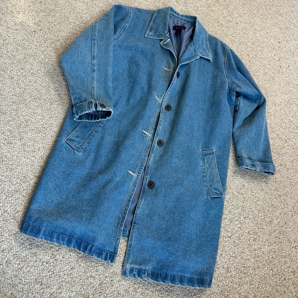 Denim and Co Vintage trench coat size XL